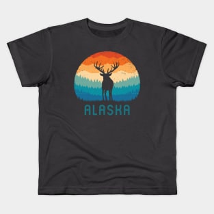 Alaska Retro Deer Kids T-Shirt